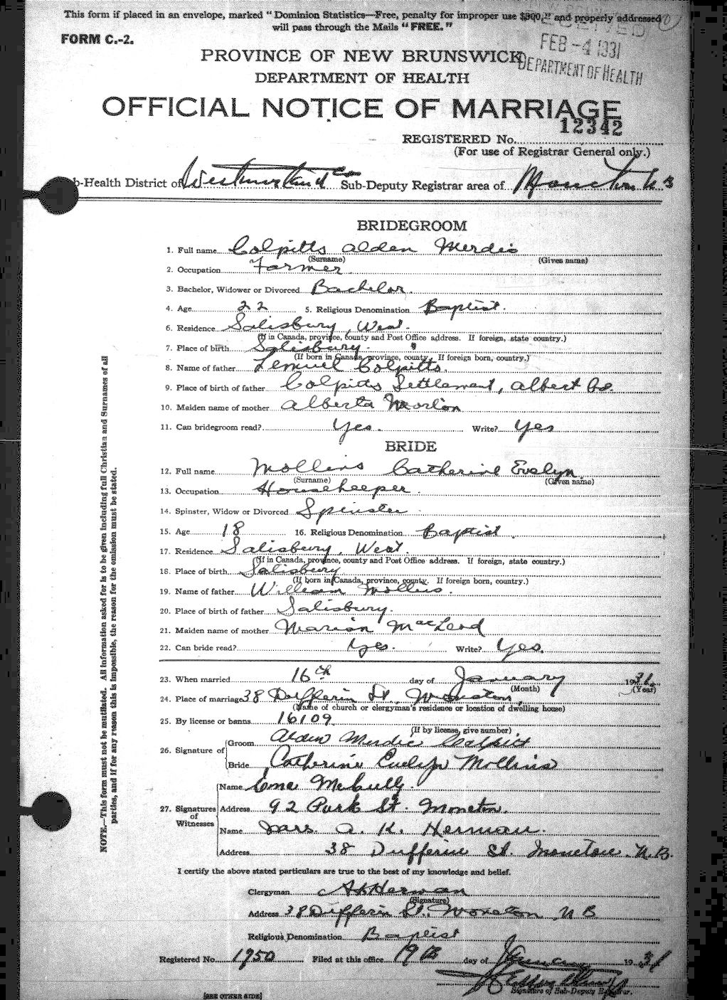 Digitized record
