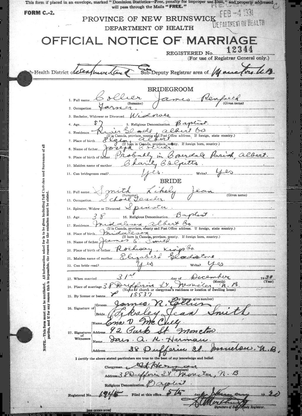Digitized record