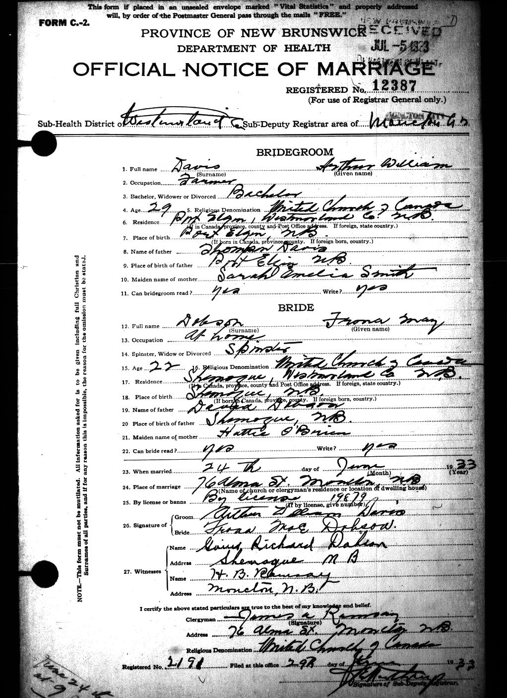 Digitized record