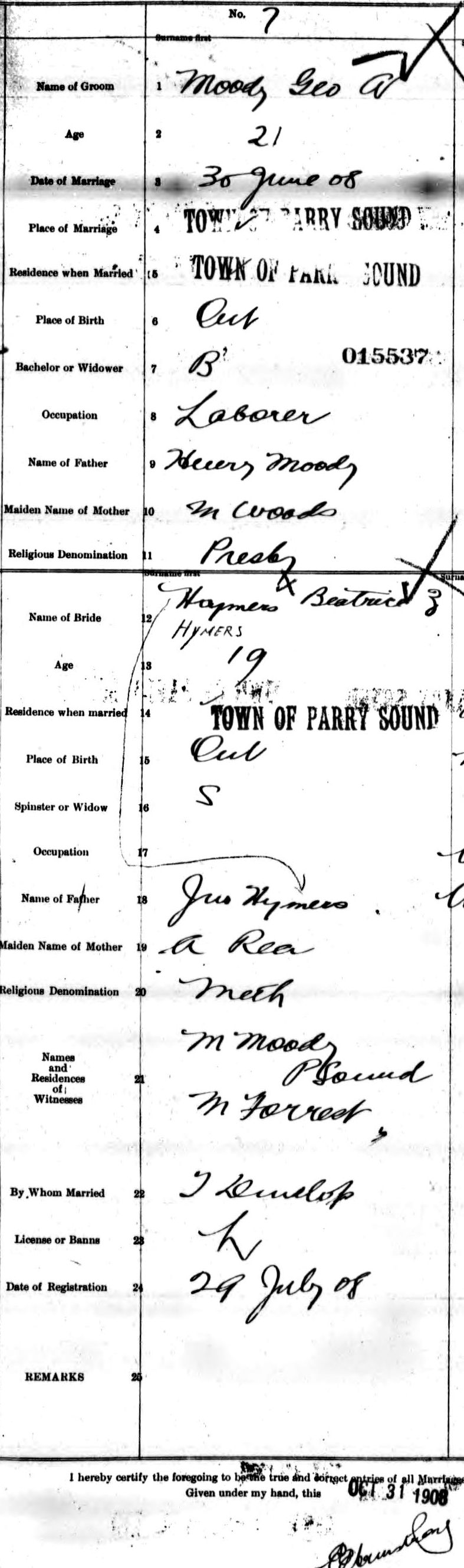 Digitized record