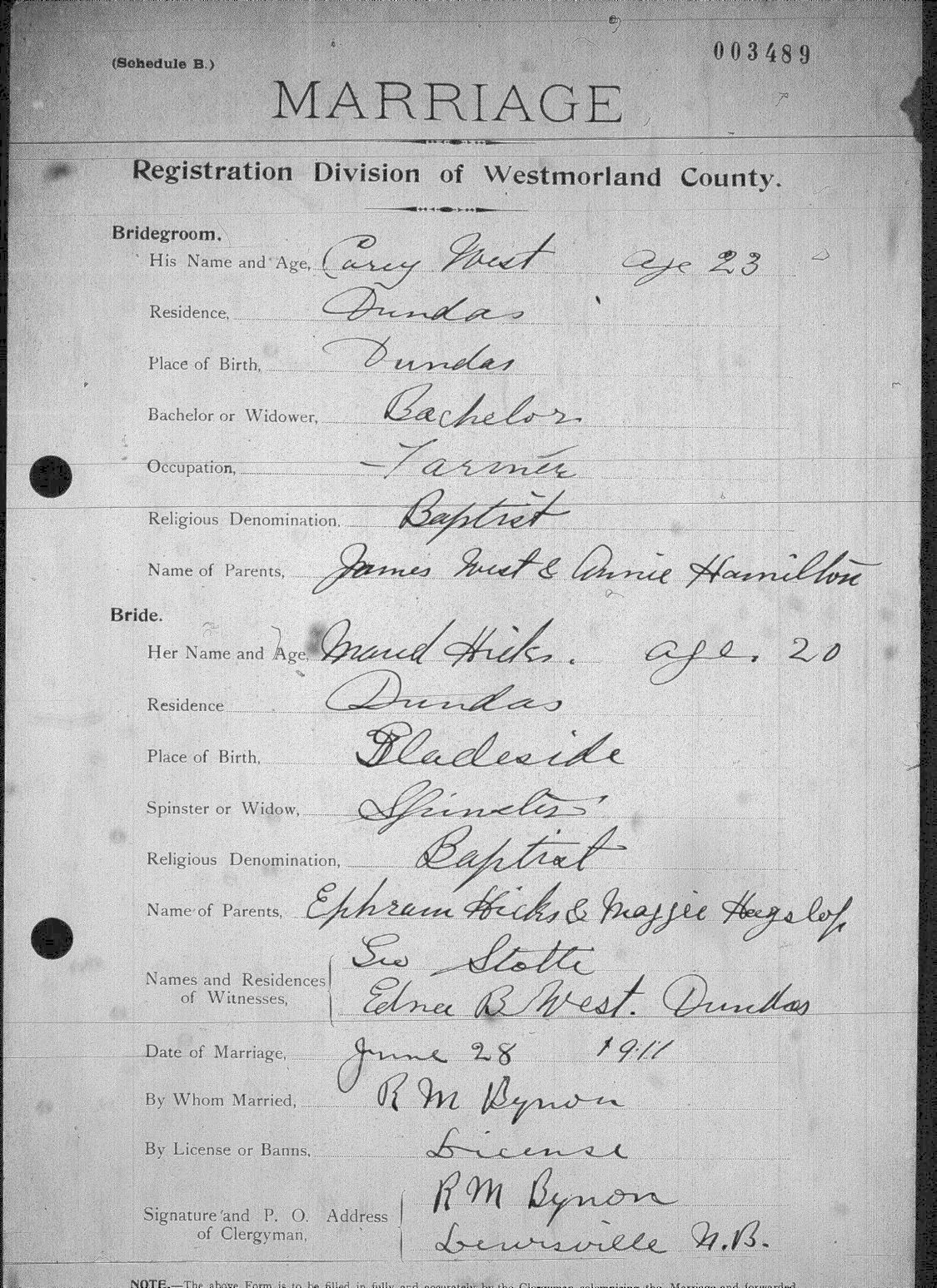Digitized record