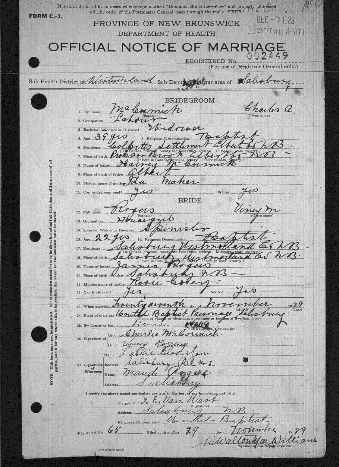 Digitized record