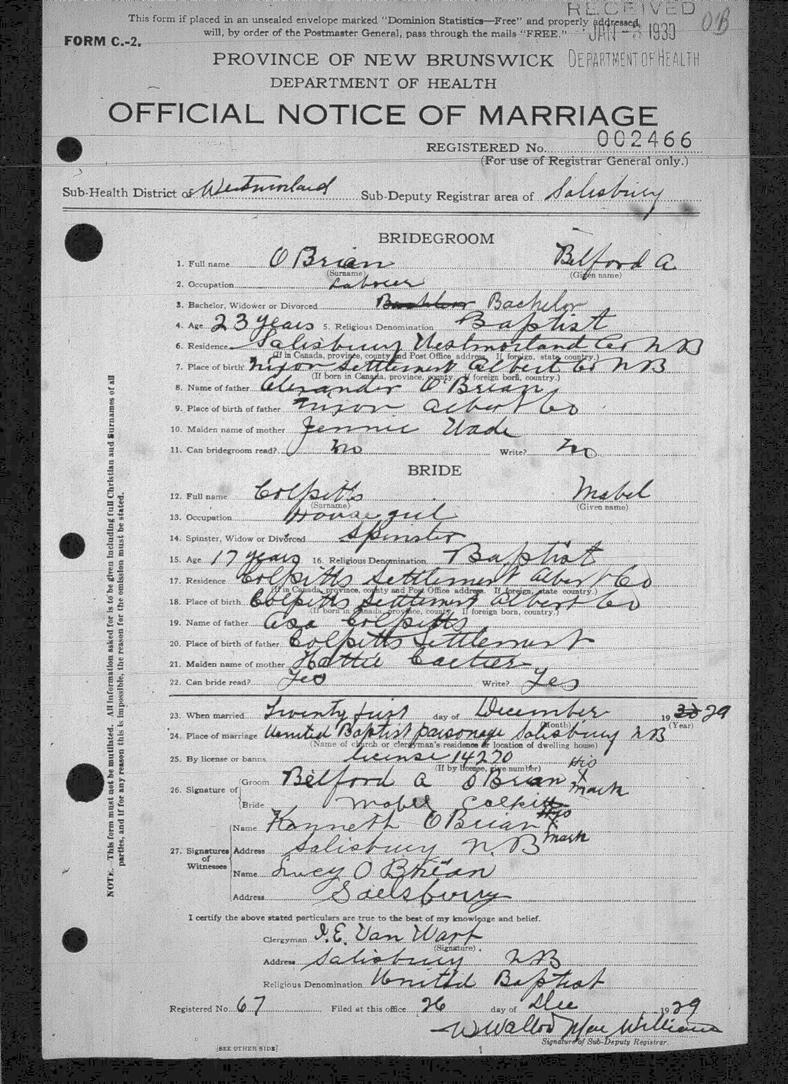 Digitized record