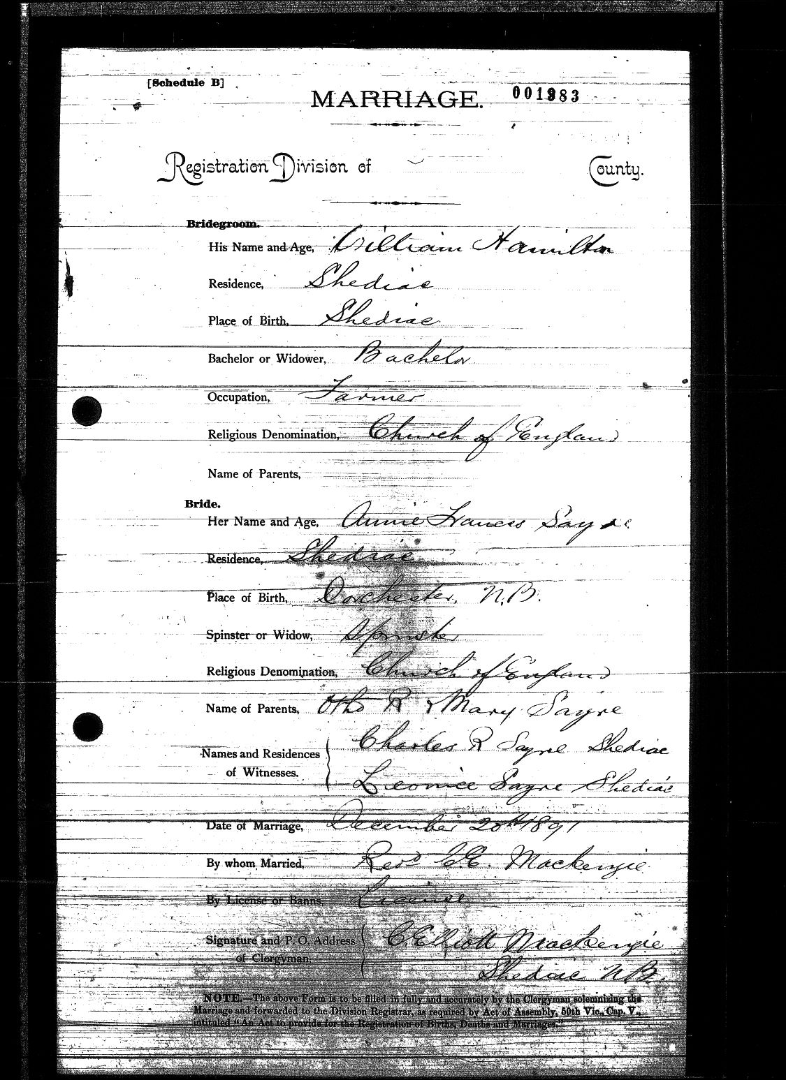 Digitized record