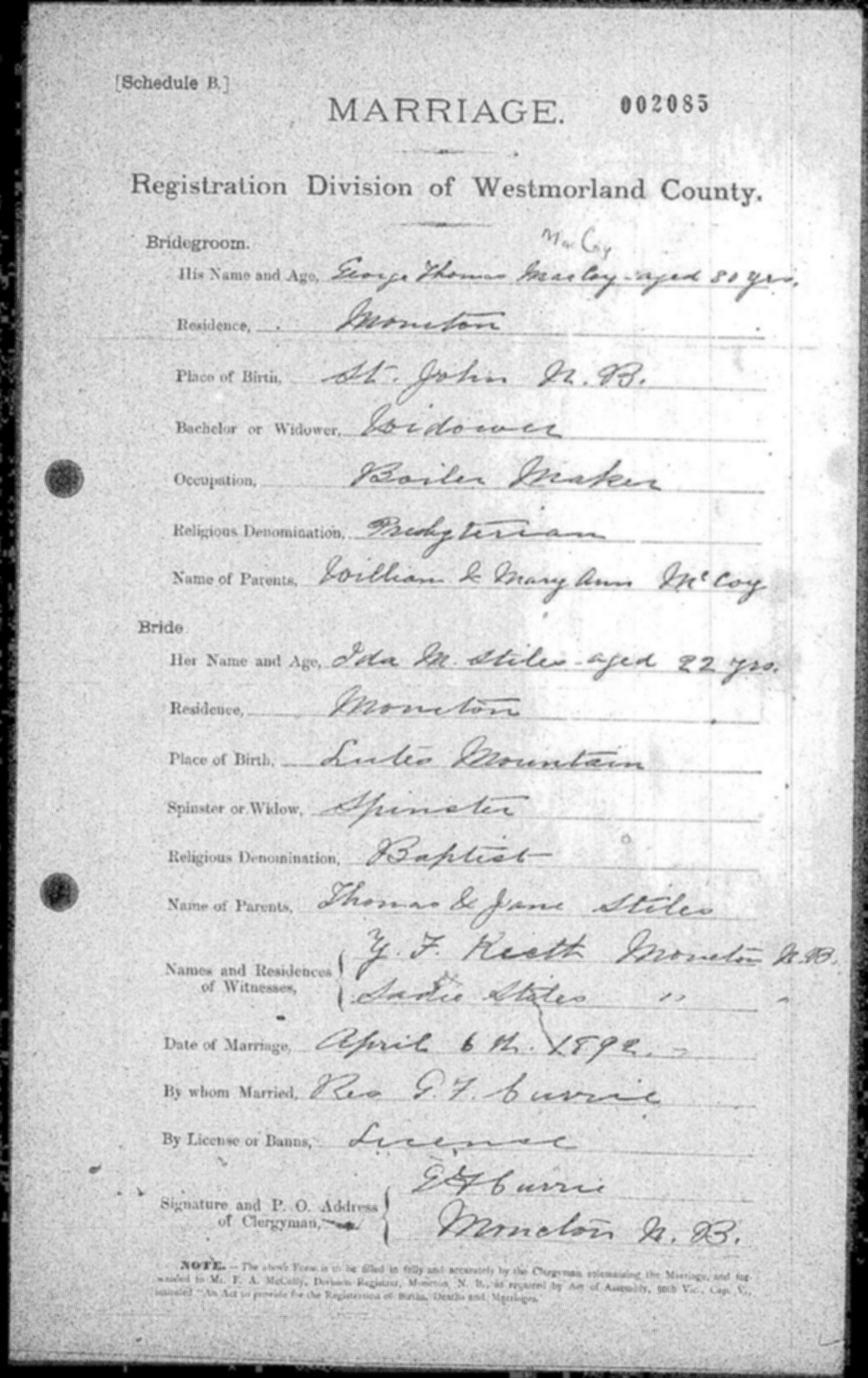 Digitized record